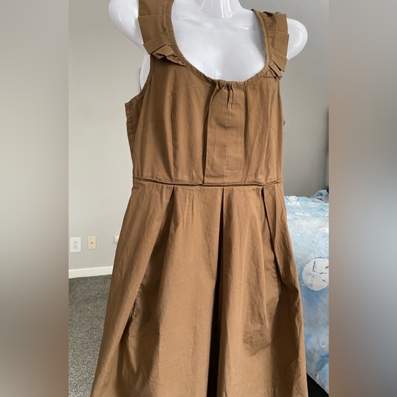 Ruffled Collar Pleated Swing Dress Martin + Osa - Picture 7 of 13